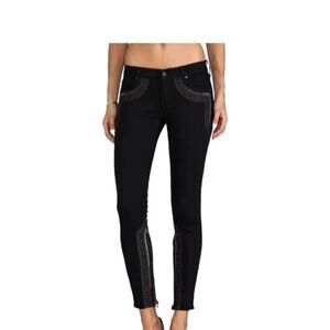 MOTHER The Black Sheep and the Princess The Looker Inside Zip Ankle Jeans sz 25